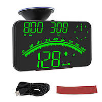Автомобільний GPS спідометр, одометр "HUD G10" (Годинник, Компас, Дисплей 4)