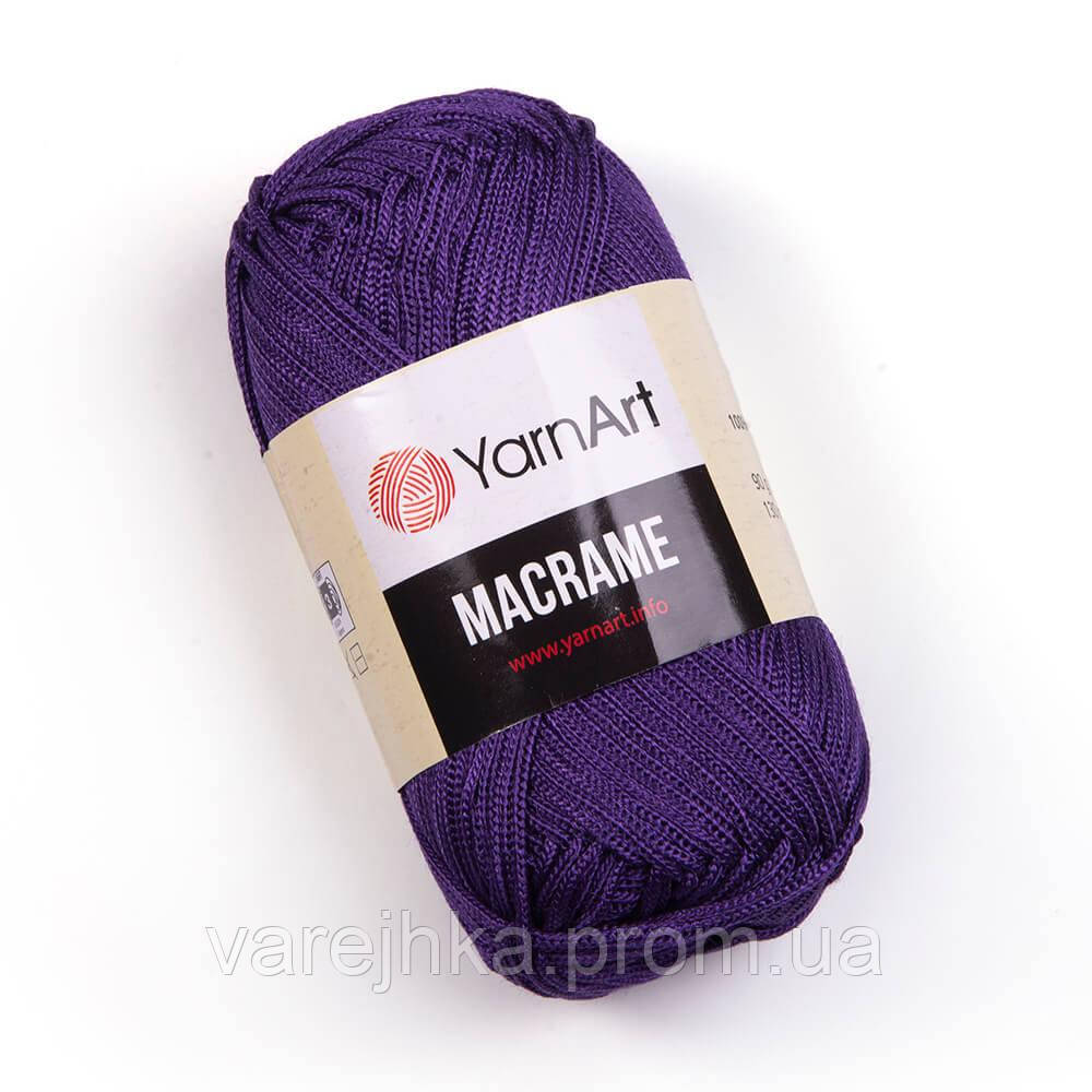 Пряжа YarnArt Macrame 167 слива (Ярнарт Макраме) 100% полиэстер - фото 1 - id-p958427025