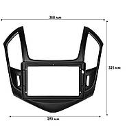 Перехідна рамка 9" Lesko для авто Chevrolet Cruze 2012-2016 Black 3 шт., фото 5