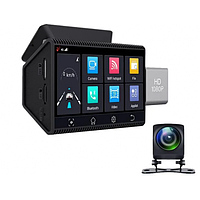 Видеорегистратор DVR K11 2камеры ADAS 3" Full HD 4G GPS WiFi BT Android 8.1