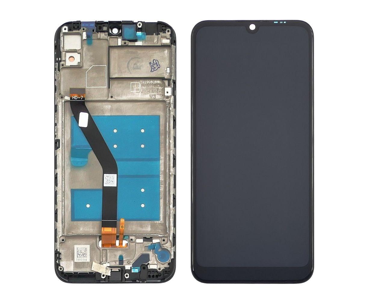 Дісплей для Huawei Honor 8A с чёрным тачскрином и корпусной рамкой
