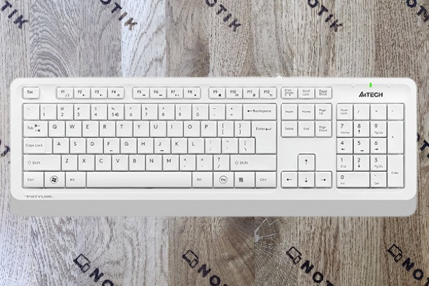 Клавіатура A4Tech FK10 Ukr USB White (FK10) Новий
