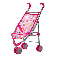 Детская прогулочная коляска для кукол Melogo (двойные колеса, ремни безопасности, высота 53см) 9628