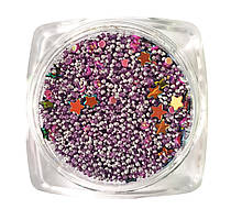 Бульонки з декором Molekula, бузкові