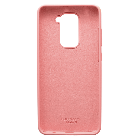 Чохол Silicone Case Premium для Xiaomi Redmi Note 9 Pink 4 (закритий низ), фото 3