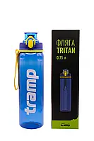 Спортивная бутылка-фляга для воды Тритан Tramp 0,75л. Blue Туристическая фляга для води 750мл походная бутылка