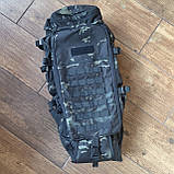 Снайперський рюкзак для зброї 8Fields 40 л чорний мультикам, фото 4