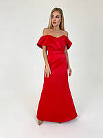 Жіноче вечірнє плаття корсет червоного кольору р.L 384870