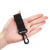 Тактична нейлонова лямка з карабіном для системи Molle (чорний)