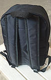 Спортивний рюкзак чорний міський, чоловічий, жіночий, фото 3