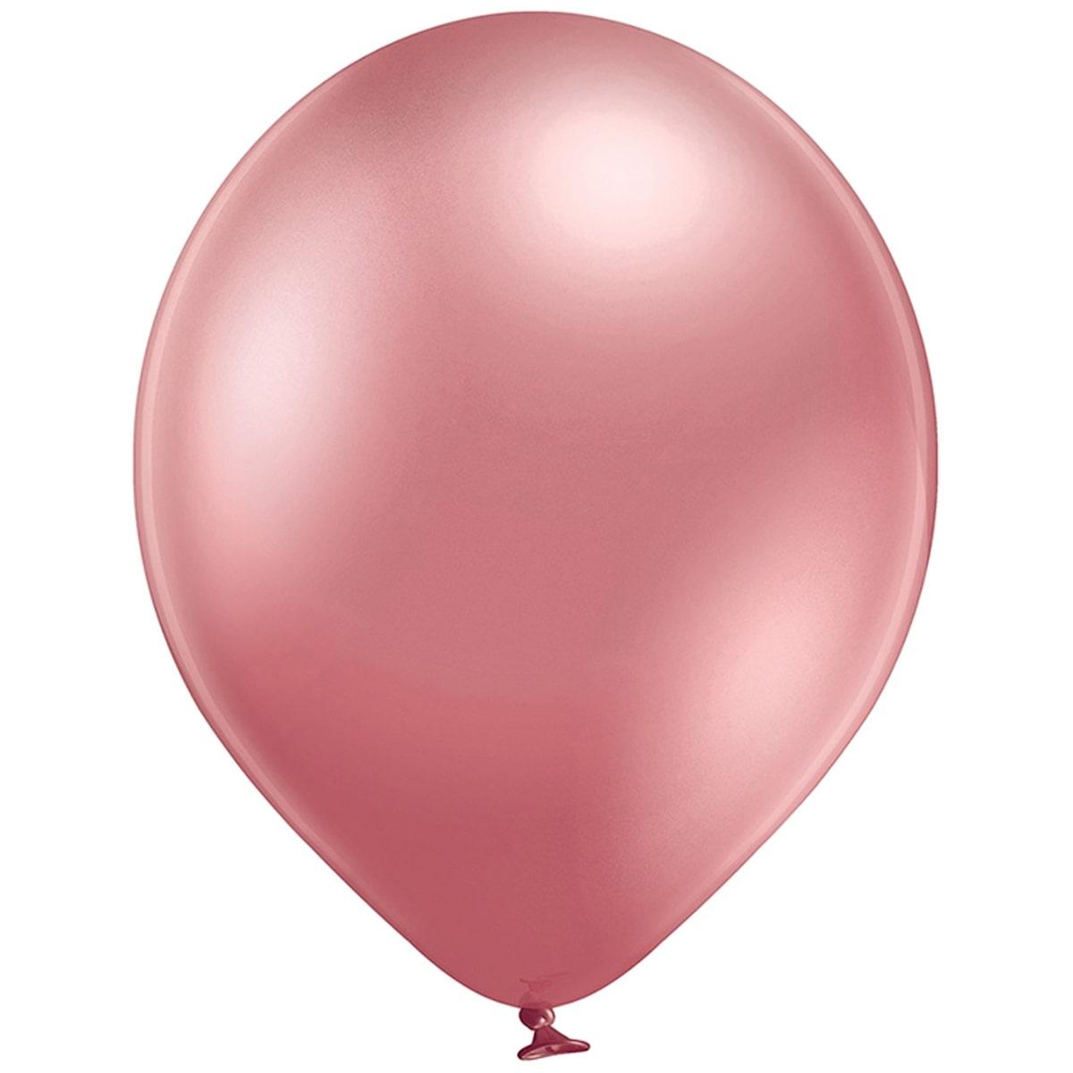 Латексна кулька хром B105/604/30см рожевий Glossy Pink Bel Bal
