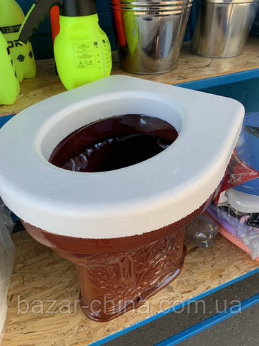 Сидение пенопластовое для уличного унитаза/туалета "Хозяйство в тепле ...