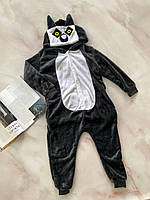 Пижама кигуруми для мальчика маленькое Енот Тёмно-Серый 13521 113, Тёмно-Серый, Унисекс, Весна Осень, 120