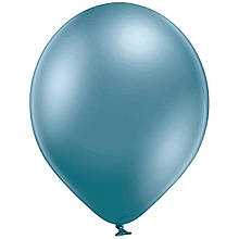 Латексна кулька хром B105/605/30см синій Glossy Blue Bel Bal