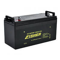 Гелевий акумулятор Fisher 100Ah 12 V, вага — 30 кг