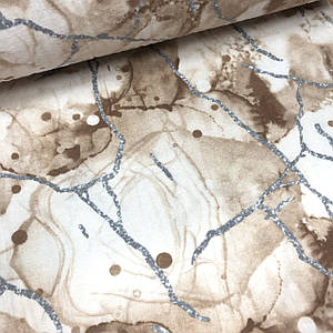 Фланелева тканина мармур коричневий (шир. 2,4 м) (FL-FR-0743)