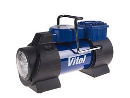 Компресор автомобільний  "ViTOL" К-60 150psi/15Amp/40л/ліхтар/прикурювач (К-60) 47727