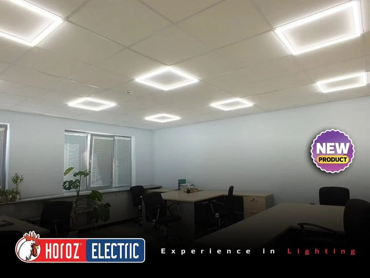 Офисный светодиодный лед светильник врезной мощностью 48Вт 6400K белый холодный свет - фото 5 - id-p1800298452