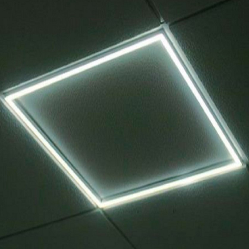Офисный светодиодный лед светильник врезной мощностью 48Вт 6400K белый холодный свет - фото 1 - id-p1800298452
