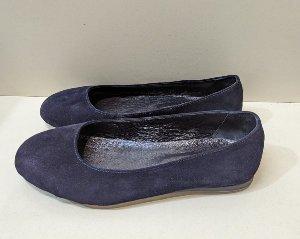 STTOPA Розміри 40-44. Балетки великих розмірів із натуральної шкіри. 162-4044-1 Сині, фото 1