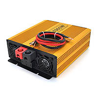 Инвертор напряжения Mexxsun MXSPSW-1000, 12V/220V, 1000W с правильной синусоидой, 2 Shuko, клеммные провода, Q