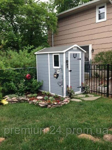 Купить Садовый домик KETER MANOR 4×6 сарай 230447 пластиковый для ...