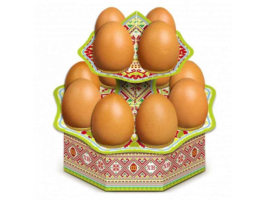 Декоративна підставка для яєць №12.1 Традиційна висока (12 яєць) ТМ EASTERS "Lv" - фото 1 - id-p1800298268