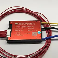 Модуль захисту/ Балансування BMS Li-Ion 10S 36В 30A