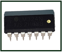 Микросхема LM324N, DIP-14