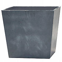 Горшок для цветов пластиковый Keter Beton Round Square 48CM графит 242853