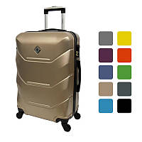 Валіза дорожня Bonro 2019 ABS велика 92 л обертові колеса кодовий замок для поїздок R_8104 Шампань