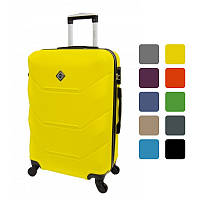 Валіза дорожня Bonro 2019 ABS велика 92 л обертові колеса кодовий замок для поїздок R_8104 Жовта