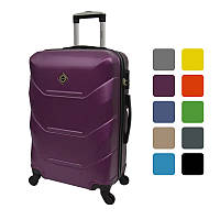 Валіза дорожня Bonro 2019 ABS велика 92 л обертові колеса кодовий замок для поїздок R_8104 Бузкова