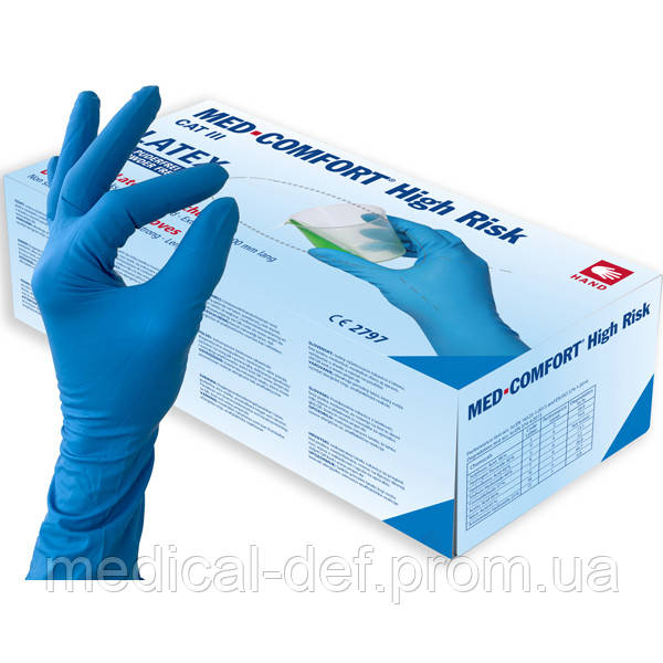 Перчатки High Risk латексные повышенной прочности AMPri 50шт (ID ...