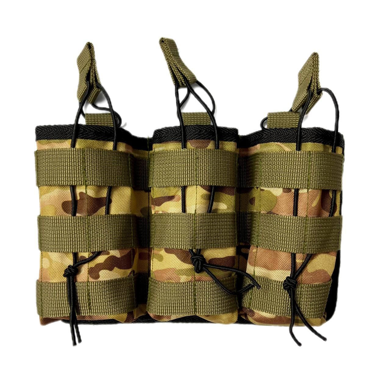 Підсумок під 3 магазини АК відкритий колір мультикам MOLLE VS TEB