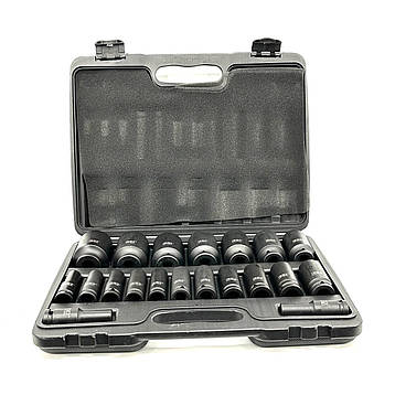 Набір головок до гайковерта LEX 1/2" 10-38 MM 20шт, фото 3