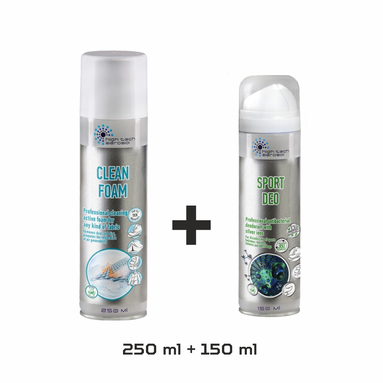 Набор спортивный HTA CLEAN FOAM 250 ml + SPORT DEO 150 ml - фото 1 - id-p1800341683