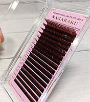 Вії Темно-коричневі NAGARAKU N (M) Mix (7-15)