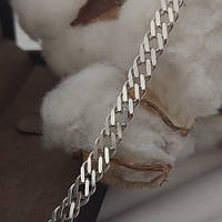 Цепочка из серебра с плетением двойной ромб
