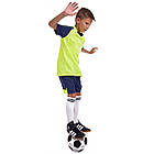 Форма футбольна дитяча Zelart Lingo 8601B розмір 2XS зріст 135-145 см Neon Green-Deep Blue, фото 5