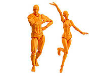 Набір фігурок для малювання Чоловік і жінка 15 см жовтий Хіт продажу!