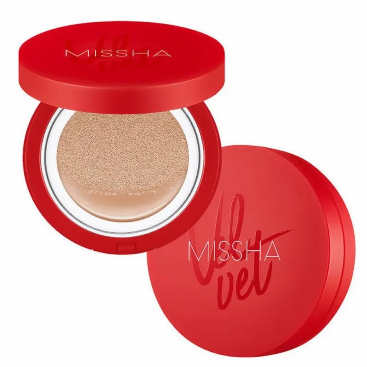 Кушон для обличчя з матовим фінішем Velvet Finish Cushion (SPF50+/PA+++) відтінок 23, Missha, 15 г