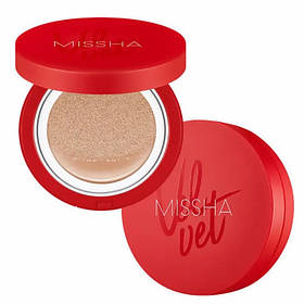 Кушон для обличчя з матовим фінішем Velvet Finish Cushion (SPF50+/PA+++) відтінок 21, Missha, 15 г
