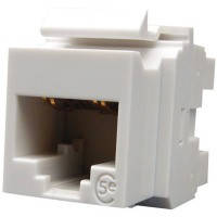 Розетковий модуль Molex KM 1xRJ45 (WE8W)/UTP/568A/B/PowerCat 5e White