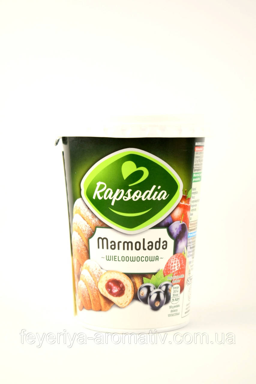 Фруктовий мармелад ягідний Rapsodia marmolada weloowocowa 590г (Польща)