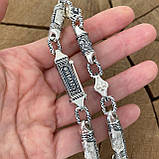 Срібна православний ланцюг з Хрестом, фото 8