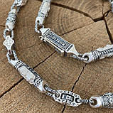 Срібна православний ланцюжок з ликами святих., фото 6