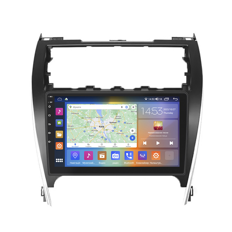 Магнитола Lesko Toyota Camry USA VII V55 2011-2015 IPS 10" 2/32Gb CarPlay 4G WiFi GPS Prime (10046-53947)