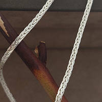 Серебряная цепочка с красивым плетением Колосок