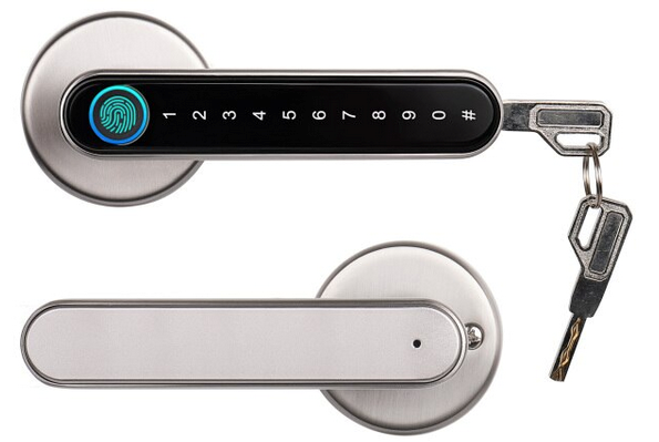 Біометричний замок-ручка TTLOCK HANDLE сріблястий (Китай)